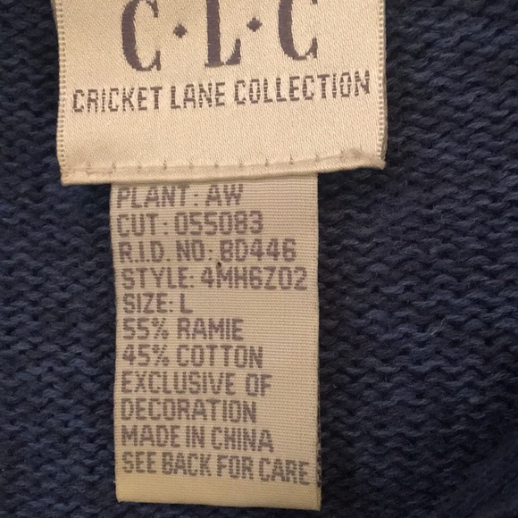 Vintage Cricket Lane Collection sweater. Large - Picture 5 of 5
